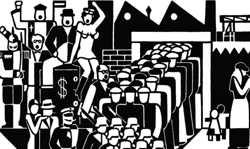 Ilustración de Gerd Arntz 1900-1988